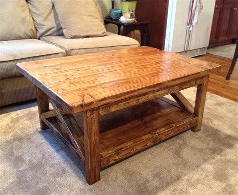 Such practical piece could serve as coffee table while family and friends outside hanging out or like a small dining table when you do plan to have outdoor snack. Ana White | Rustic x coffee table - DIY Projects