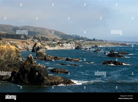 Mendocino Coast California Usa Stock Photo Alamy