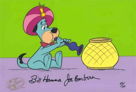 Hanna Barbera Snake Charmer Huckleberry Hound Le Cel Signed By Hanna