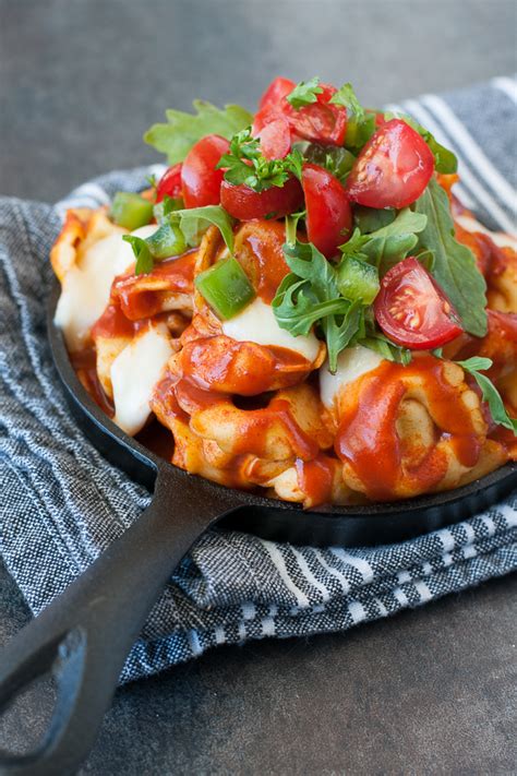 This tortellini bake is ready from start to finish in 40 minutes, max! Tex-Mex Baked Tortellini Casserole Recipe - Peas and Crayons