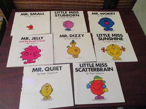 Mr Men Books Collection Of Eight Mr Men Little Miss Books Etsy Uk