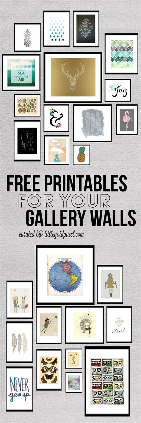 Free Printables For Gallery Walls More Dekor Diy Wall Gallery Picture