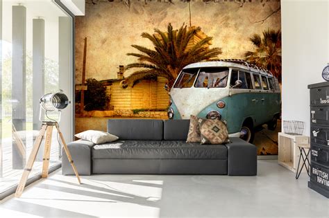 Create a mid century style home. Retro Wallpaper for 60s and 70s Home Decor | Wallsauce UK