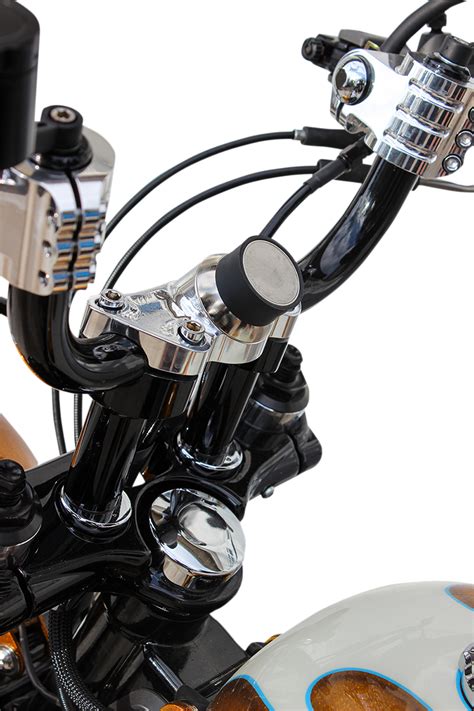 Klock Werks Chrome Motorcycle Handlebar Riser Phone Clamp Mount 1984