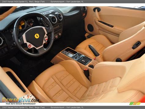 Beige Tan Interior 2007 Ferrari F430 Spider F1 Photo 10