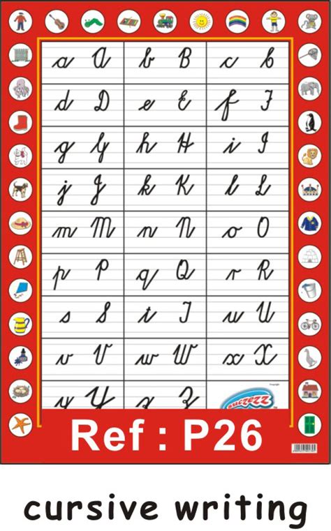 Cursive Writing Poster For The School Classroom Educational Toys Online
