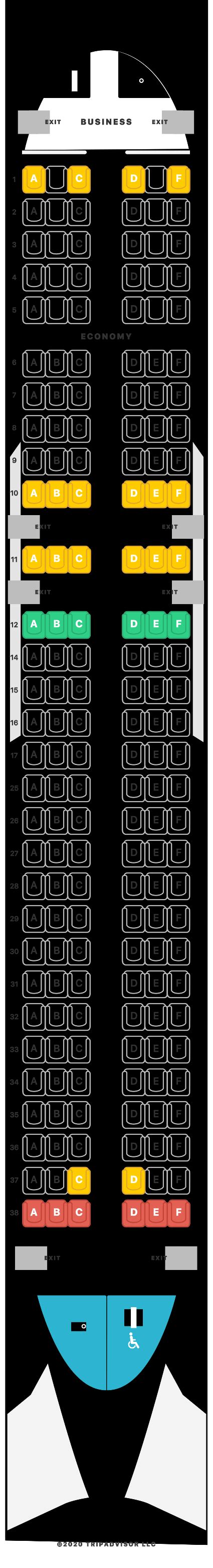 Seatguru Seat Map Swiss Seatguru