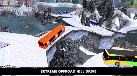 offroad snow tourist winter bus driving adventure transport passengers in hill areas simulator