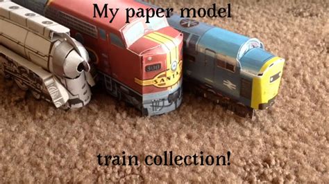 Amtrak Train Paper Model