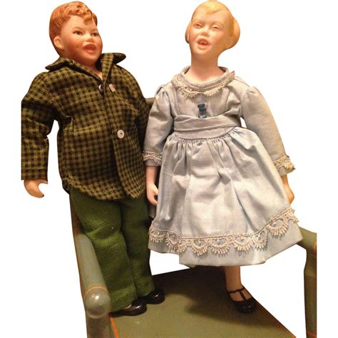 pair 1963 niada artist character dolls maggie head dolls pairs character