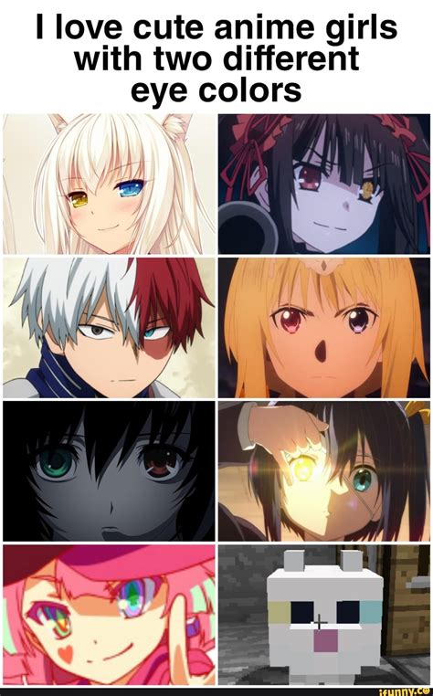 L Iove Cute Anime Girls With Two Different Eye Colors