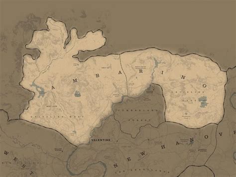 Red Dead Redemption 2 Map Full Rdr2 World Map In Hd Red Dead