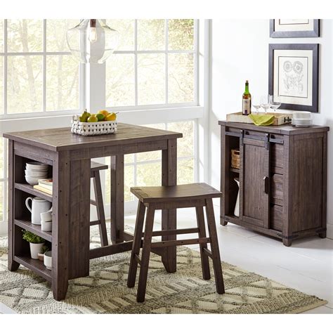 Jofran Madison County 1700 36 3 Piece Counter Height Table Set