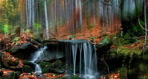 Autumn Waterfall Autumn Waterfall Tree Fall Hd Wallpaper Pxfuel