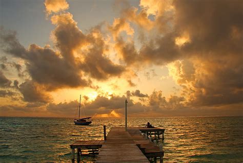 Ambergris Caye Sunset San Pedro Belize Sunrise Hd Wallpaper Pxfuel