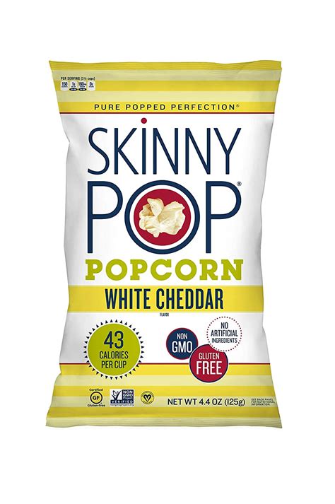 Skinnypop White Cheddar Popcorn 4 4oz Grocery Sized Bag Skinny Pop Rarecandycanada