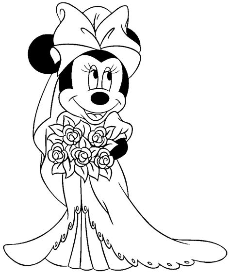 The picture has scope for different colors to brighten up the whole scene. Coloring Pages Minnie Mouse | Free download on ClipArtMag
