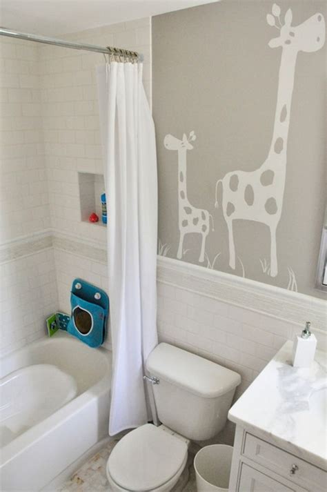 When exploring paint color, the most fabulous place in the house for fun ideas is often a kids' bathroom.if you're afraid to experiment with color in your own home but you love your neighbor's red dining room, a kids' bathroom can be the perfect place to grab a color wheel and get painting. Enjoying and Relaxing Modern Young Kid's Bathroom ...