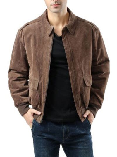 Mens A 2 Light Brown Leather Bomber Jacket Xtremejackets