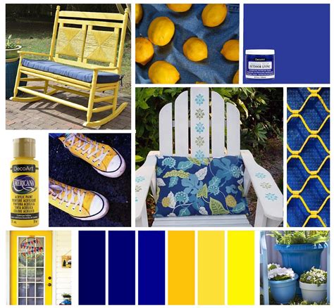 Color Combination Bright Yellow And Royal Blue