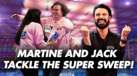 The Steaks Are High For Martine Mccutcheon And Jack Mcmanus On The Super Sweep Supermarket