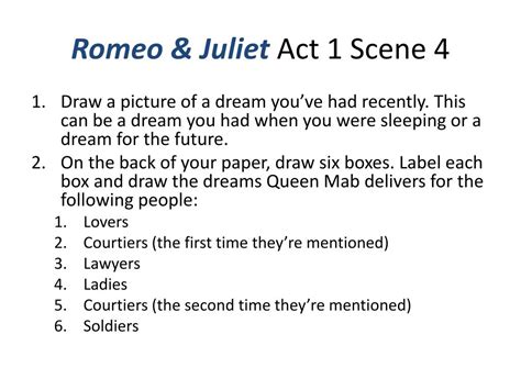 Ppt Romeo And Juliet Act 1 Scene 4 Powerpoint Presentation Free Download Id2844389
