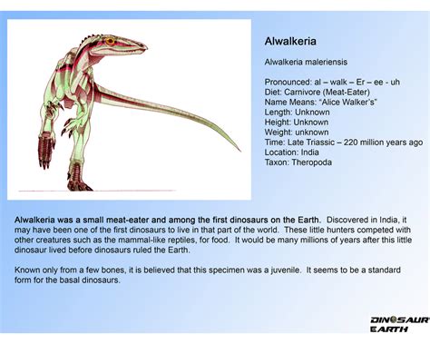 Alwalkeria Dinosaur Earth