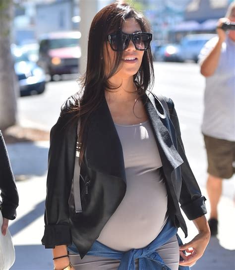 Pregnant Kourtney Kardashian Flaunts Baby Bump In Susanna Booties