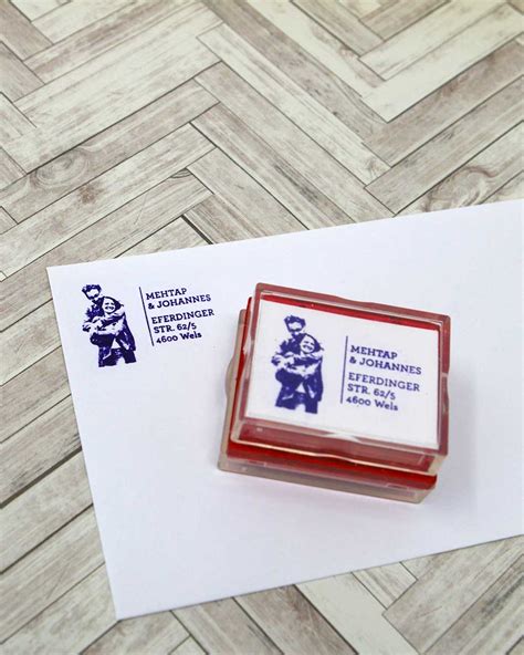 Create a Return Address Rubber Stamp from an Image | Stampics Rubber Stamps