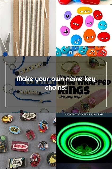 Make Your Own Diy Personalized Name Keychains Summer Camp Craft For