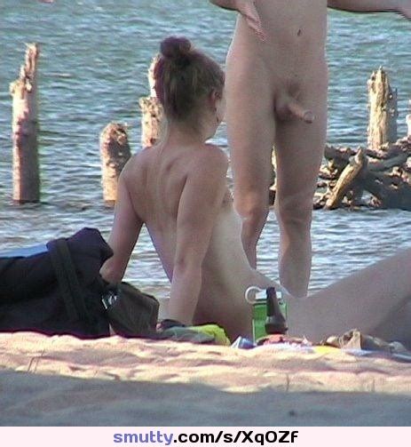 Beach Erection Couple Nude