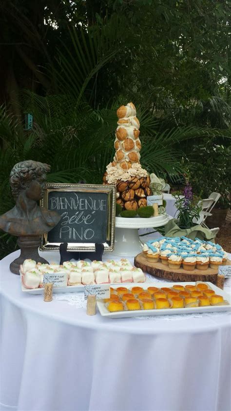 French Themed Tablescapes Dessert Table With Croqembouche And Other