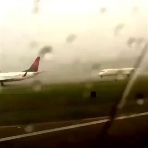 Incredible Footage Of An Airplane Getting Hit By A Lightning Video