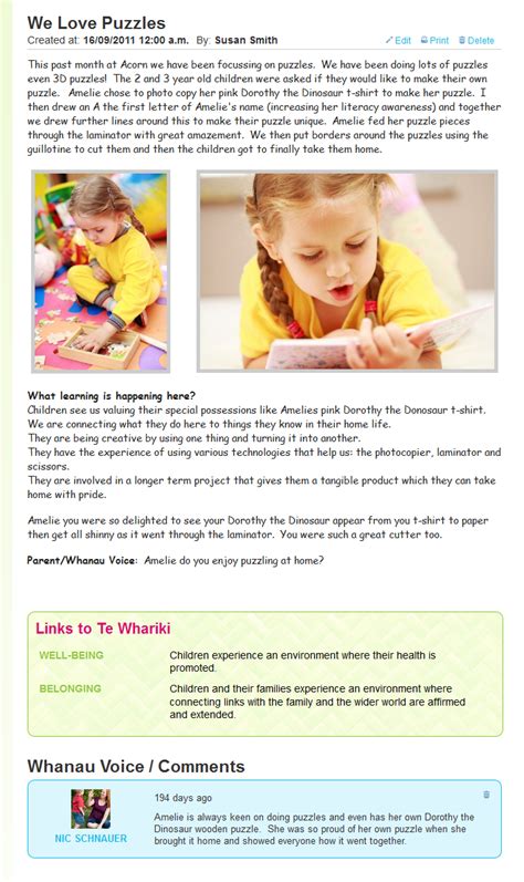 First of all, puzzles provide your child with the opportunity to practice the trial and. Learning Story Software & Child ePortfolios | Learning ...