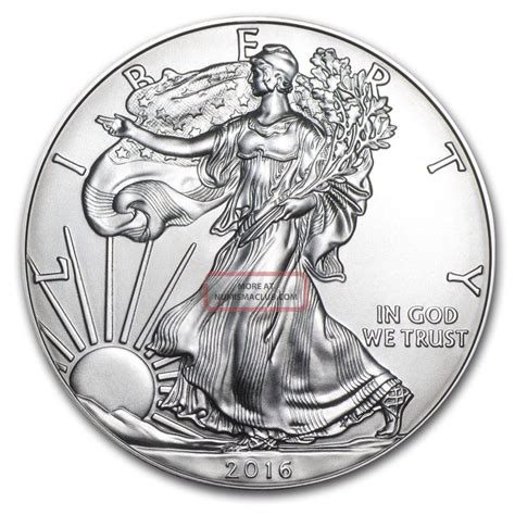 2016 American Eagle 1 Oz 999 Fine Silver One Dollar Coin Uncirculated Bu