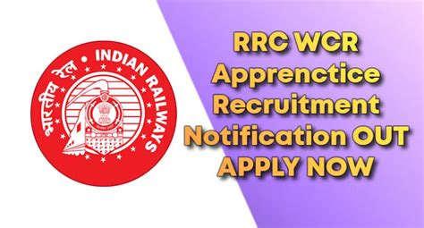 Rrc Wcr Act Apprentice Recruitment 2024 3624 Post Apply Now