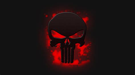 Wallpaper The Punisher Skull Blood Red 1920x1080 Cryzeen