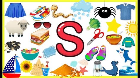 This puzzling new word game combines a word search with a jumble. Letter S-Things that begins with alphabet S-words starts ...