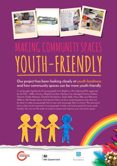 Making Community Spaces Youth Friendly Trust For Developing Communities