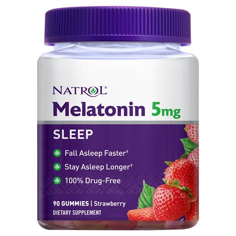 Natrol Strawberry Melatonin Gummies Mg Count Walmart