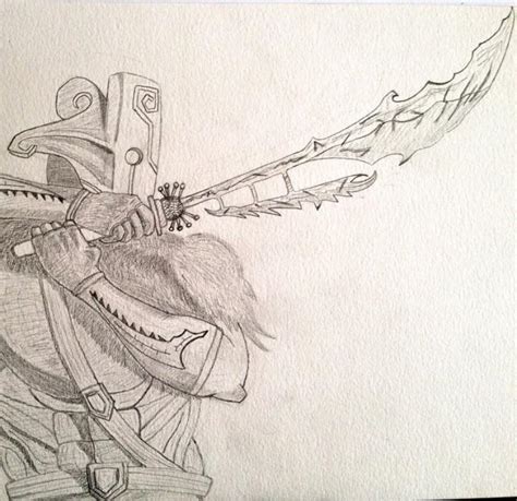 Juggernaut Drawing I Made 4 5 Years Ago When Dota 2 Was A New Game