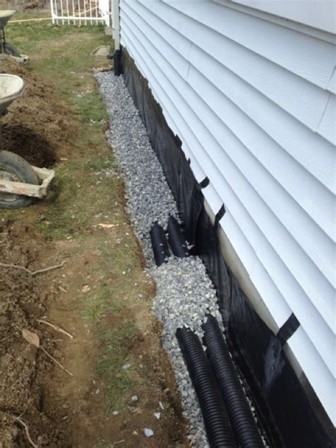 French drains originated as a way to drain farmland and are generally considered to be an american innovation installing an exterior french drain is similar to the interior process. Exterior French Drain - South Jersey Waterproofing Company
