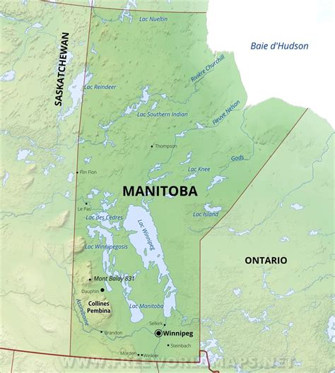 Carte Du Manitoba