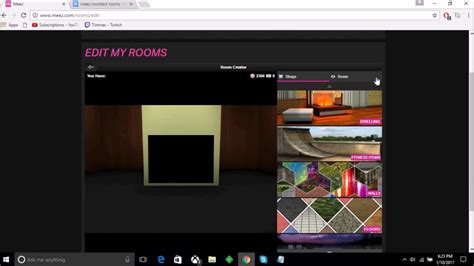 How To Mod Your Rooms On Meez Youtube