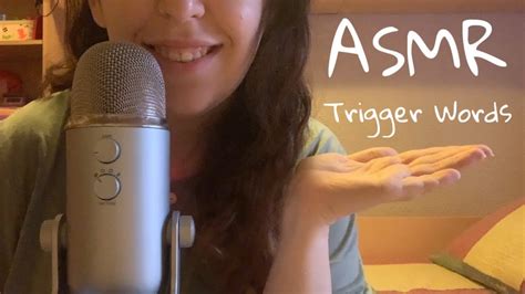 asmr trigger words palabras detonantes 💕 triggerwords youtube