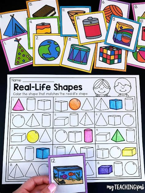 2d And 3d Shape Centers My Teaching Pal Shape Activities Kindergarten