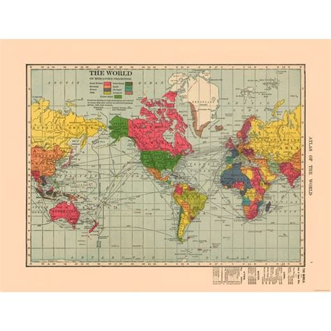 Hammonds Air Age Map Of The World Map Of World