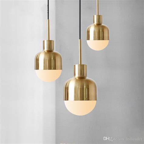 Nordic Denmark Copper Dining Room Pendant Lights Loft Style Bar Mini Suspension Luminaire Light