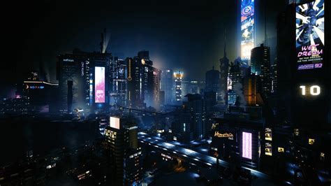 Cyberpunk 2077 Night City Live Wallpaper Wallpaperwaifu
