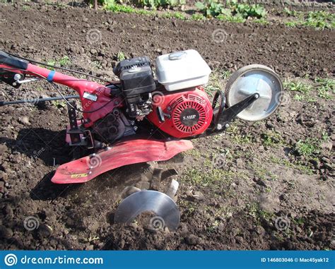 Motor Cultivator Stock Photo Image Of Tillers Process 146803046